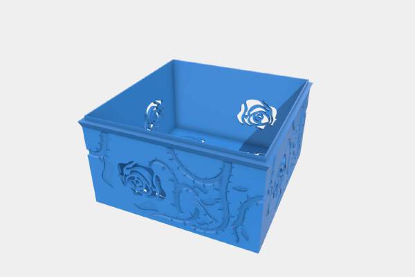 Brier Rose Tissue Box | 3d print model