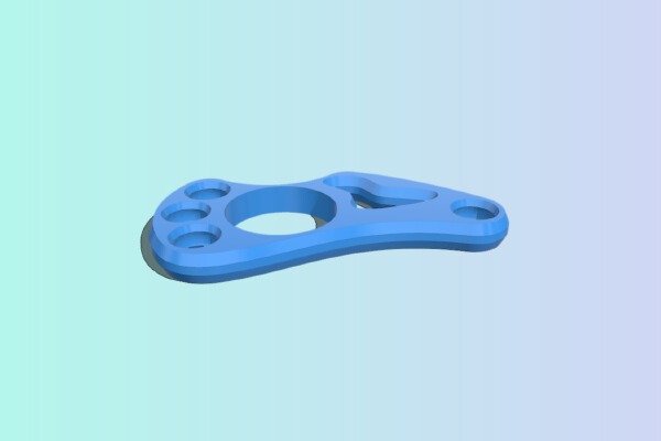 Asymmetric Fidget Spinner | 3d print model