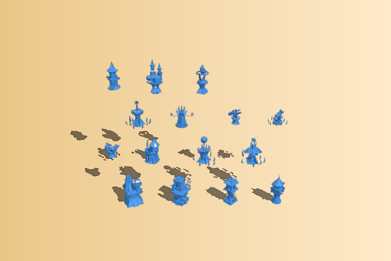 fantastic fantasy towers - concepts - terrain - lp