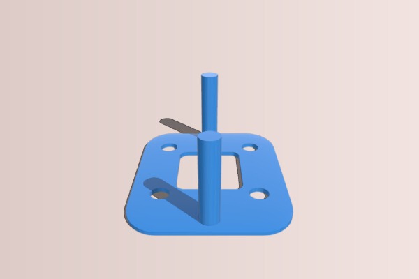 Millennium Falcon Tube Rack_Simplified | 3d print model