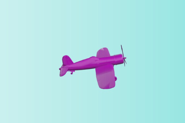 Fighter aircraft Vought F4U Corsair | 3d print model