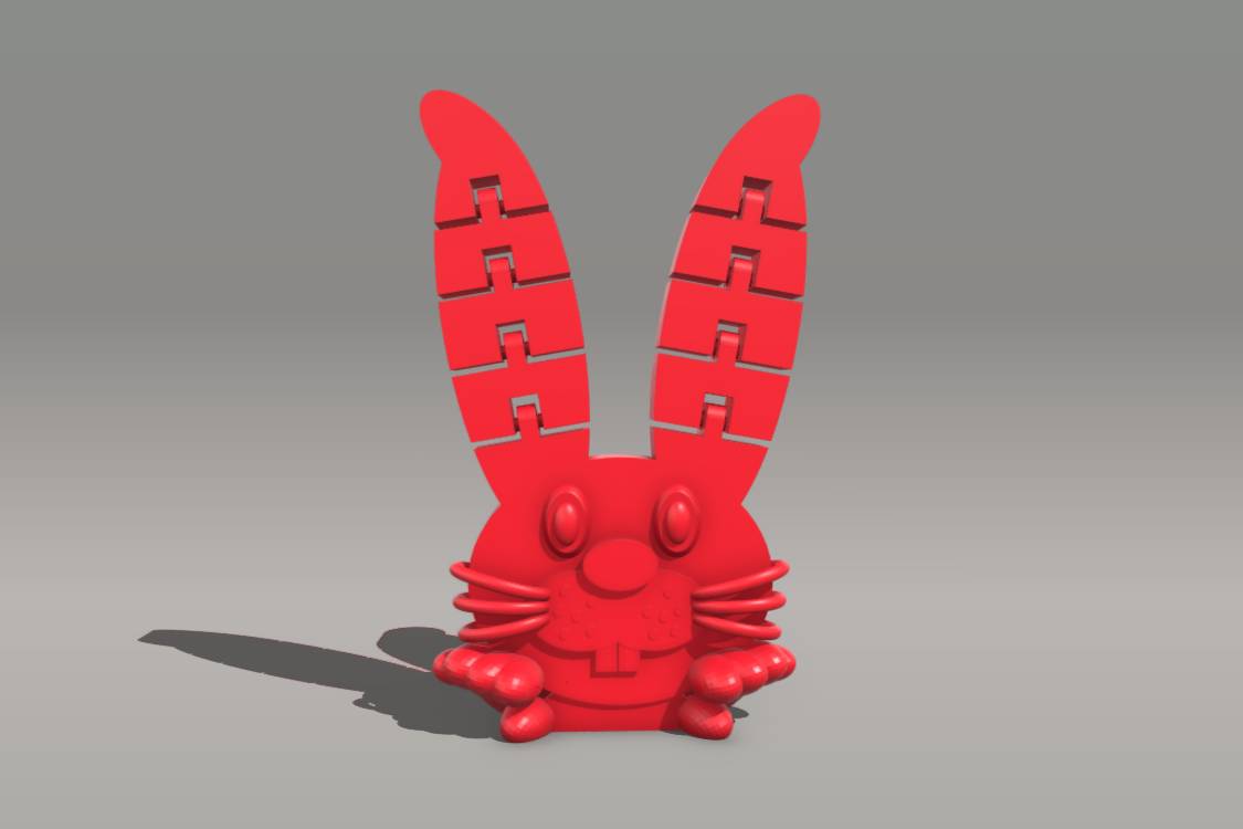 Articulated Floppy Bunny Easter | 3d print model