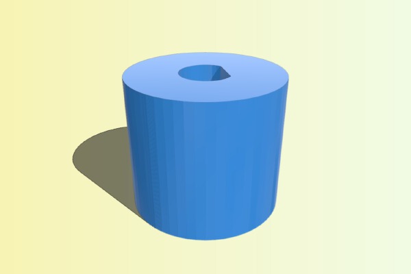 Grippy Knob for 5mm Diameter stepper motor shaft | 3d print model