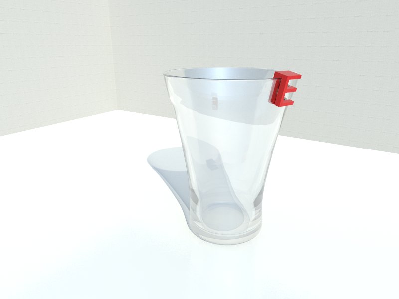 Alphabet glass marker