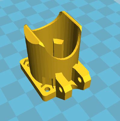 fan 25_25 duct for hexagon hotend on i3 rework | 3d print model