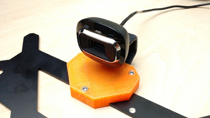 Microsoft LifeCam 3000 HD Webcam Holder samelladrucker v2 Graber i3 Prusa i3 | 3d print model