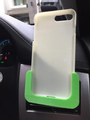 Iphone 7 plus phone cover + car and desk stand | 3d print model