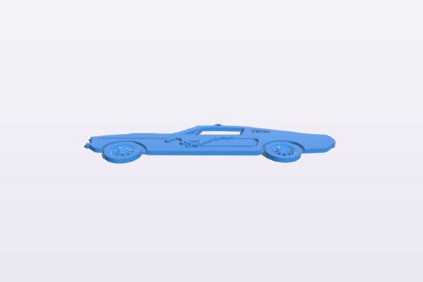 1967 FORD MUSTANG Key Chain | 3d print model