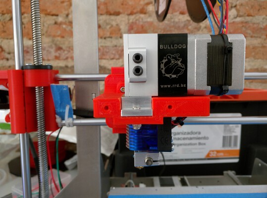 Prusa i3 (rework) X Carriage Adapter for Bulldog Extruder | 3d print model