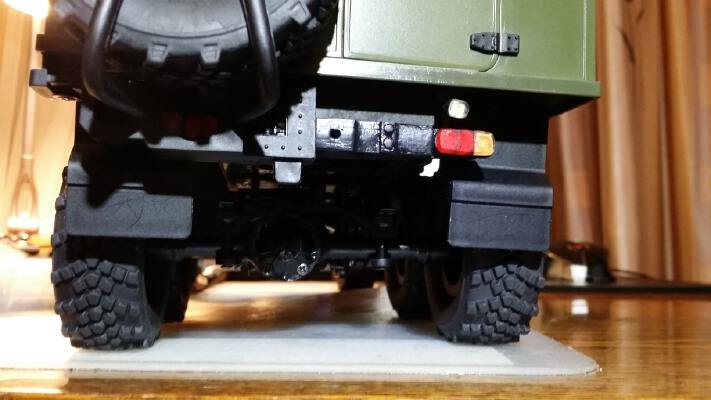 WPL Chassis Rear with stops light socket | 3d print model