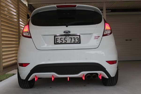 Diffuser Fins for Fiesta ST - Solid and Illuminated | 3d print model