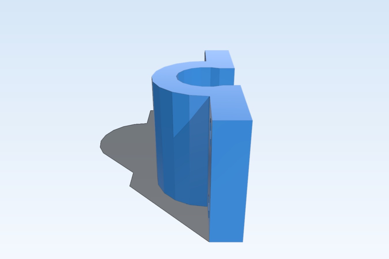 Minimal flush endstop mount for D4 microswitch