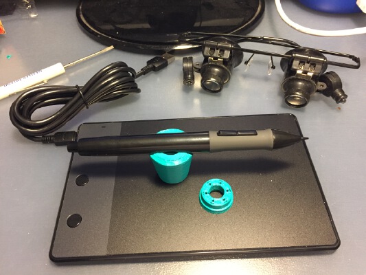 Pen Holder for HUION Drawing Tablets | 3d print model