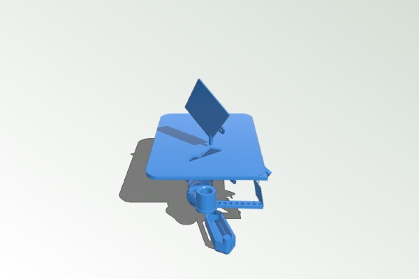 Tool along  shaped like e-Nable Test | 3d print model
