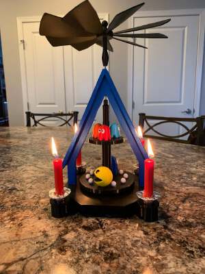 Candle Holder Carousel, Christmas Pyramid | 3d print model