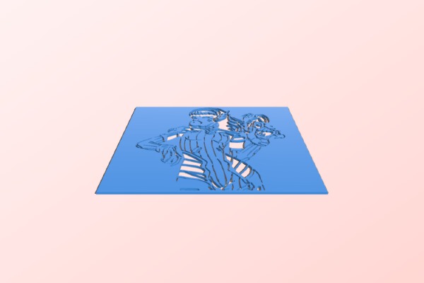 D.VA stencil | 3d print model