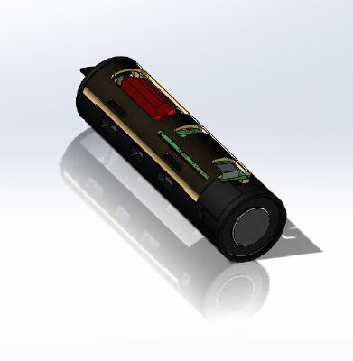 Proffie Holder Chassis 28mm (diameter) -SHORT Version - 95 mm | 3d print model