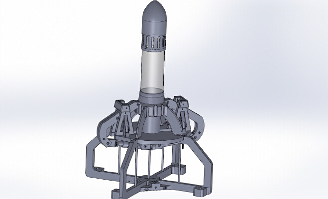Elaborate Bottle Rocket and Launcher | 3d print model