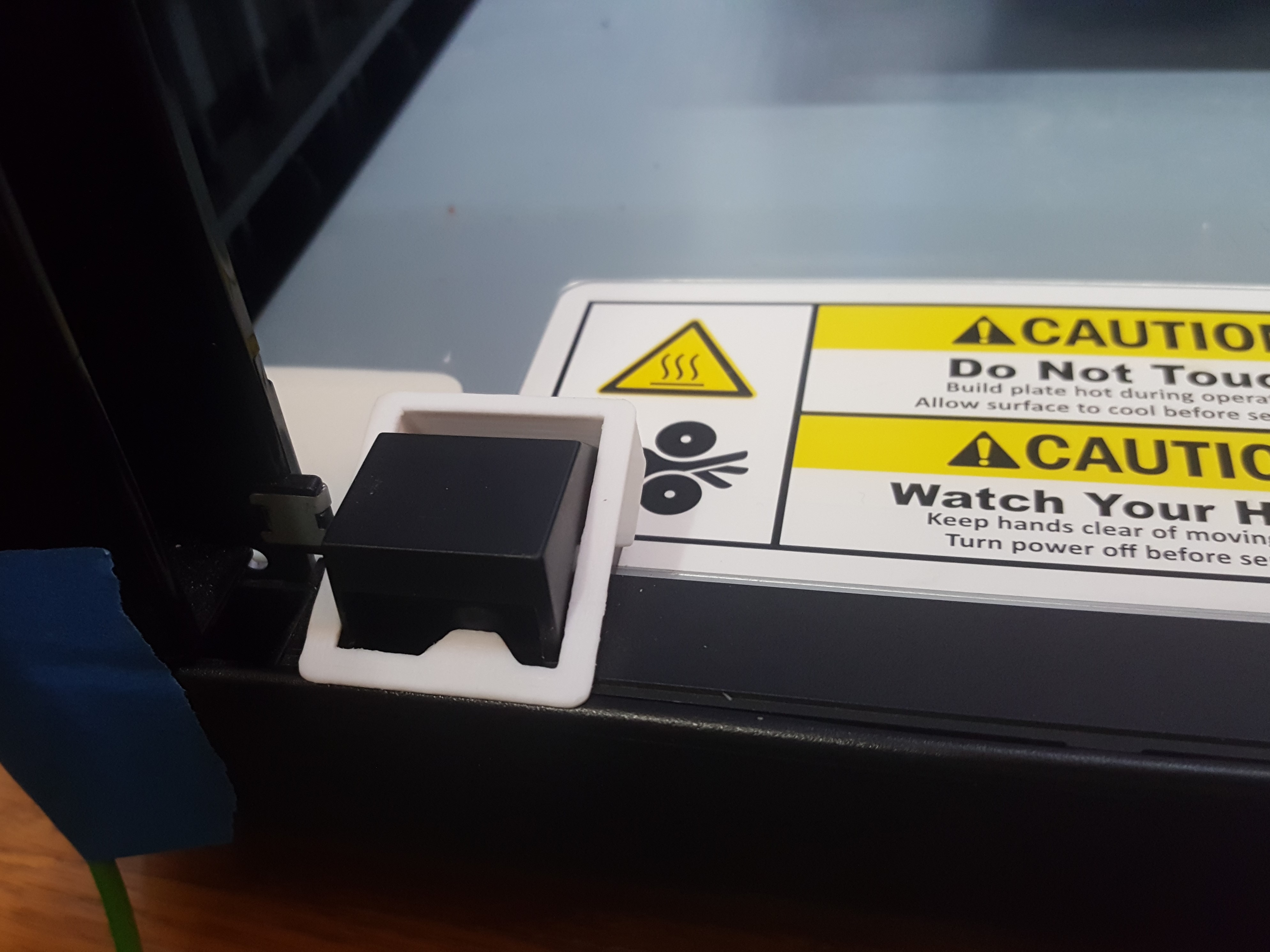 XYZ Printing DaVinci 1.0 PRO Door Switch Holder - Leave In Place