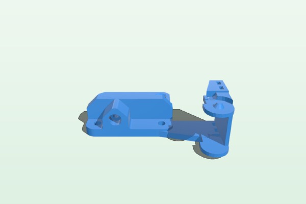 Ender 3 Extruder Bracket with Cable Chain Mount | 3d print model