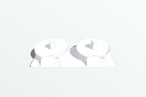 Braun Oral B toothbrush stand with drain and bottom plate | 3d print model