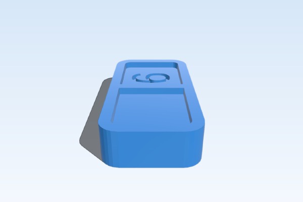 Customized Numbered Dominoes - Full Set - Standard Font | 3d print model