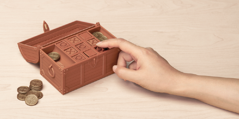 Treasure Tic Tac Toe | 3d print model