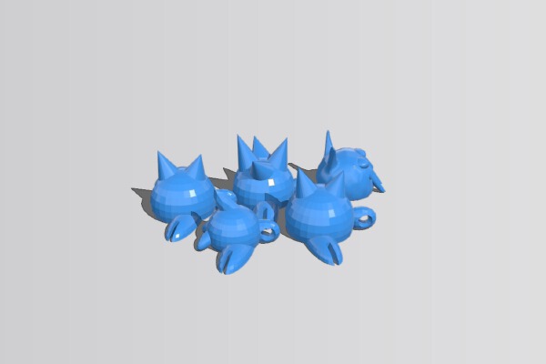 Prehistoric Sabre-Tooth Inchworm | 3d print model