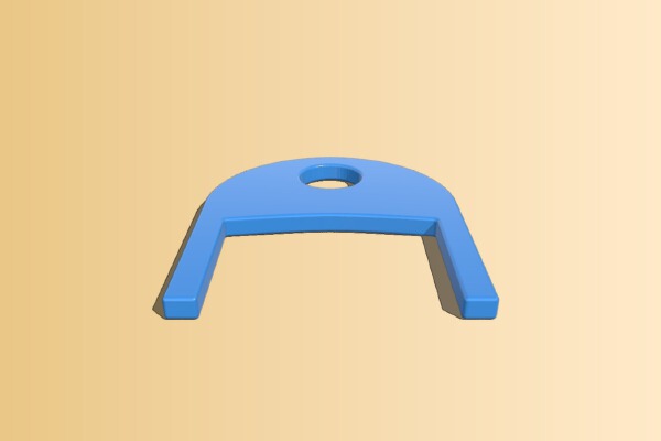 Blue Roll Paper Dispenser Key | 3d print model