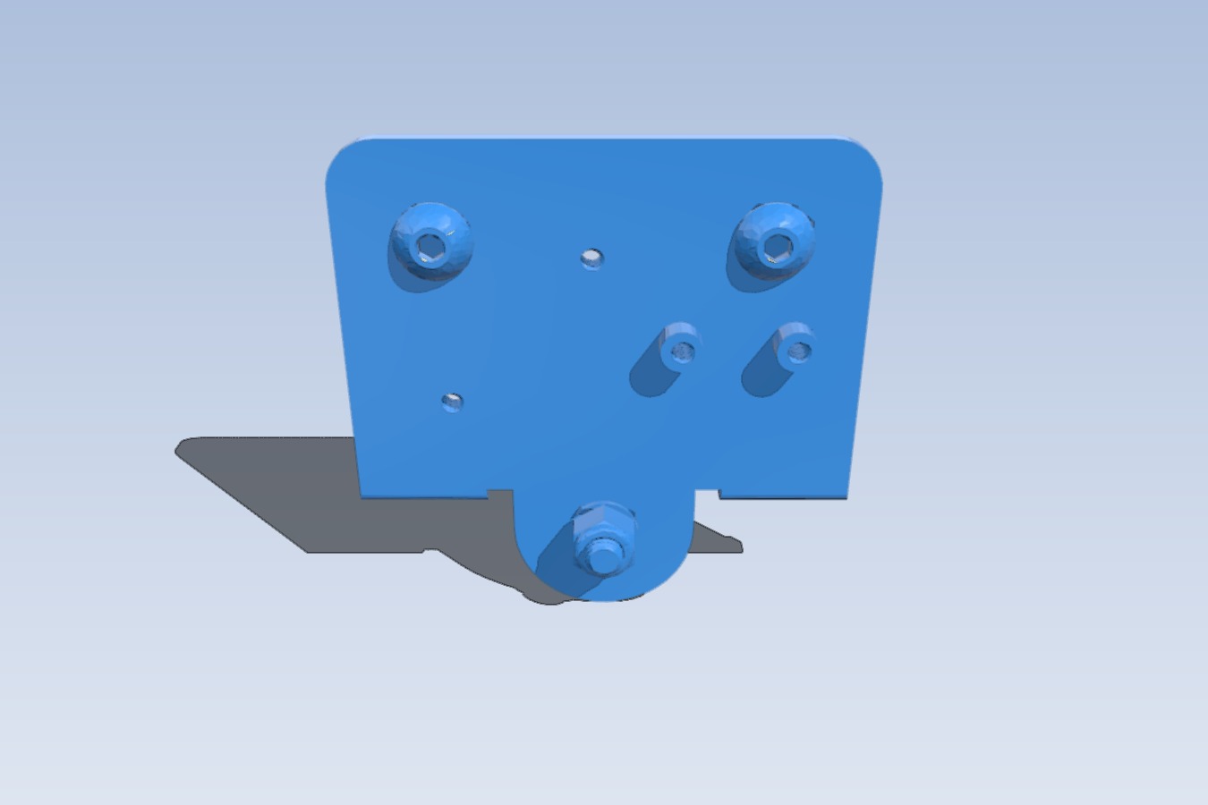 CR-10 Carriage minus wheels - TinkerCAD friendly