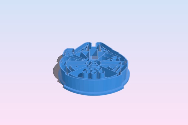 Cortador de galletas de Star Wars Halcón Milenario | 3d print model