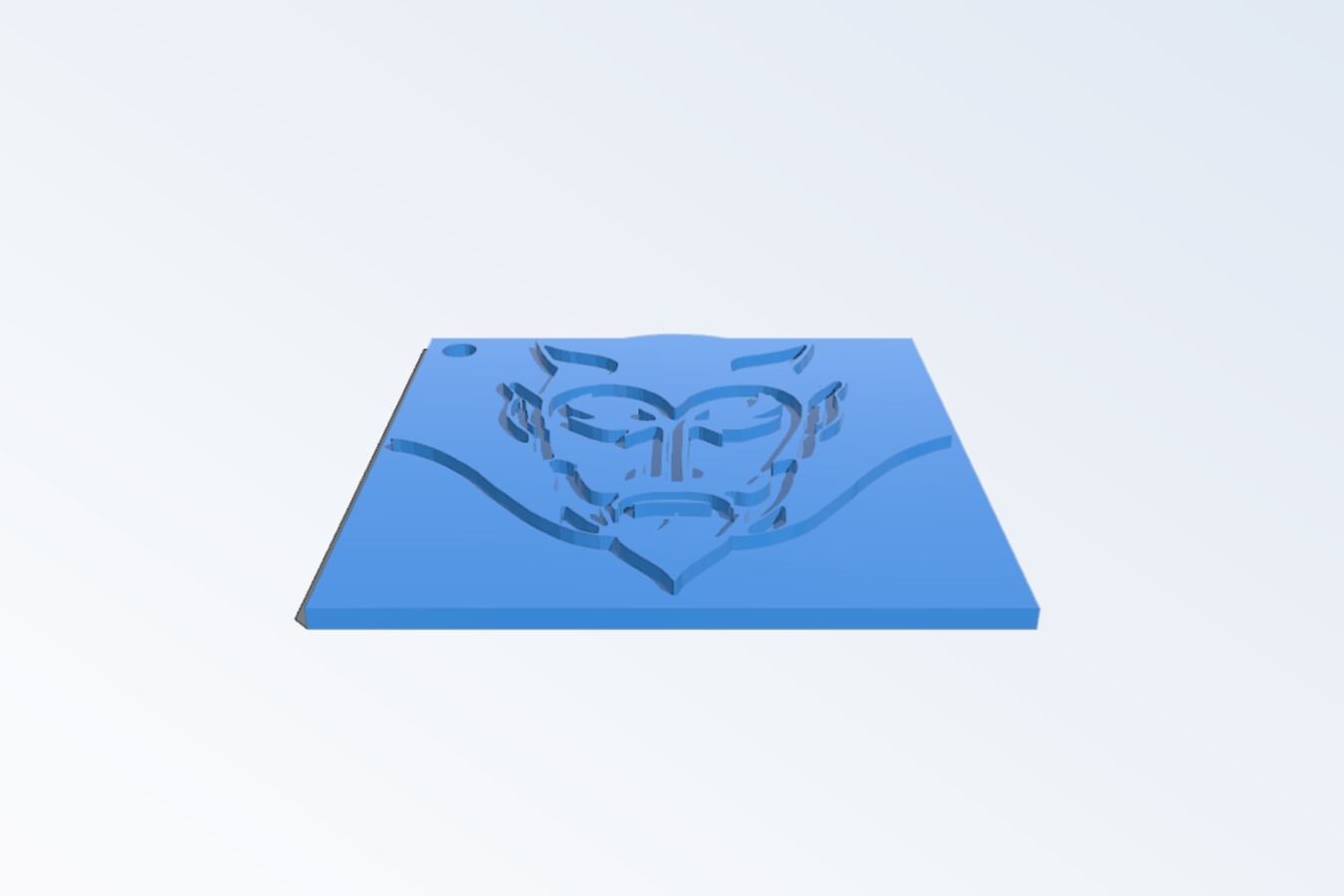 Blue Devil Keychain