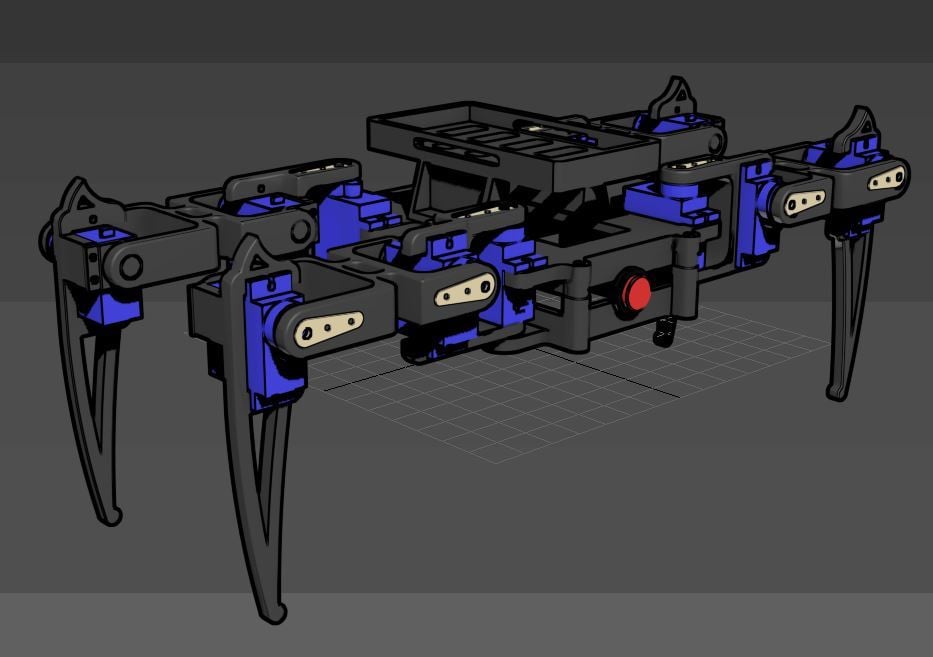 Easy plug SG90 Spider Robot