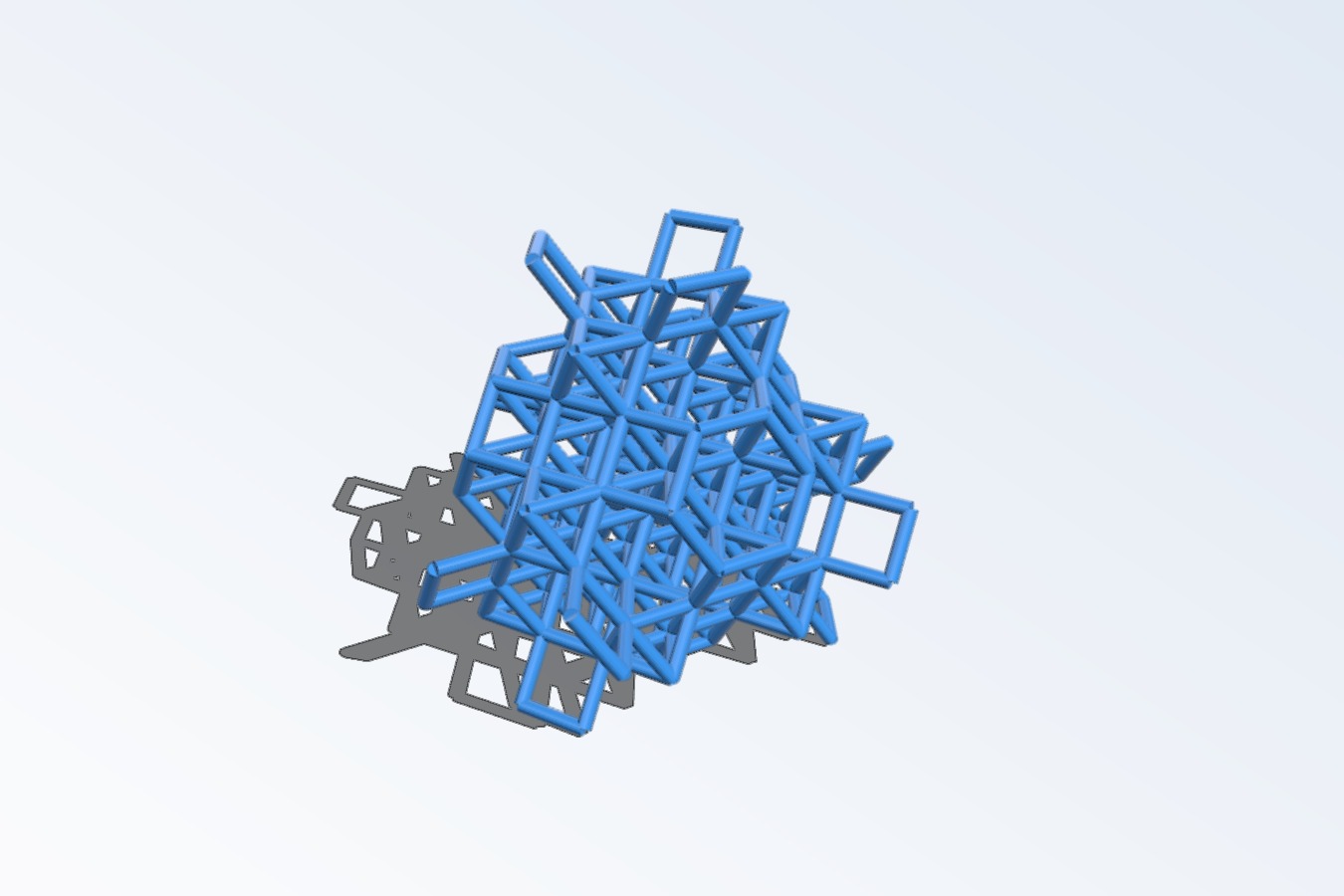 Self Hooking Crystalline Network