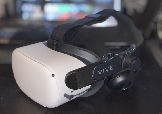 Quest 2 Vive Deluxe Audio Strap (DAS) Adapter for Larger Heads | 3d print model