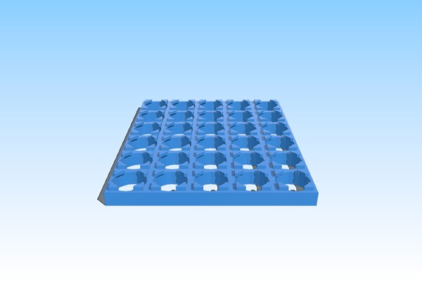 18650 6x5 3s Battery Grid | 3d print model