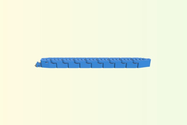 Snake.... Jointed so it wriggles off the build plate! | 3d print model
