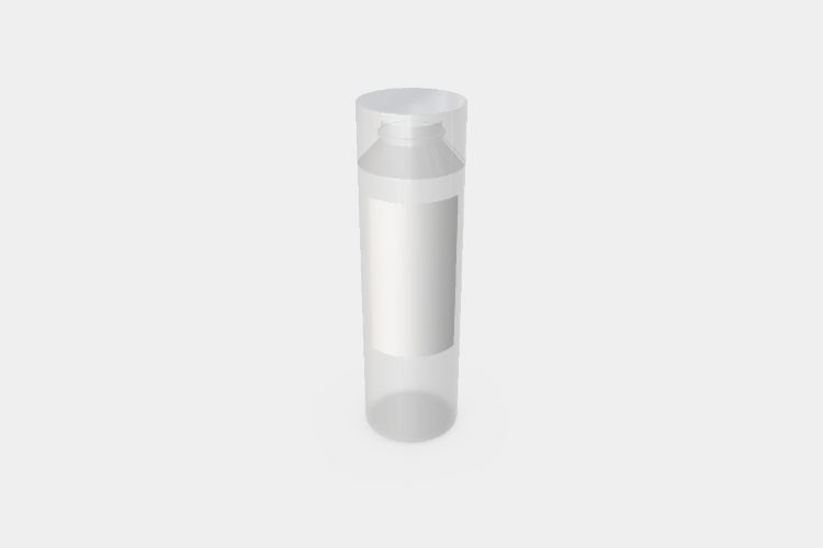 Clear Plastic Tea Water Bottle Mockup