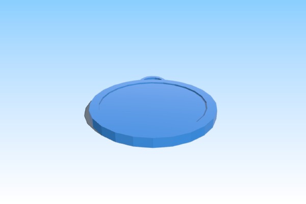 Medal Pendant Template | 3d print model
