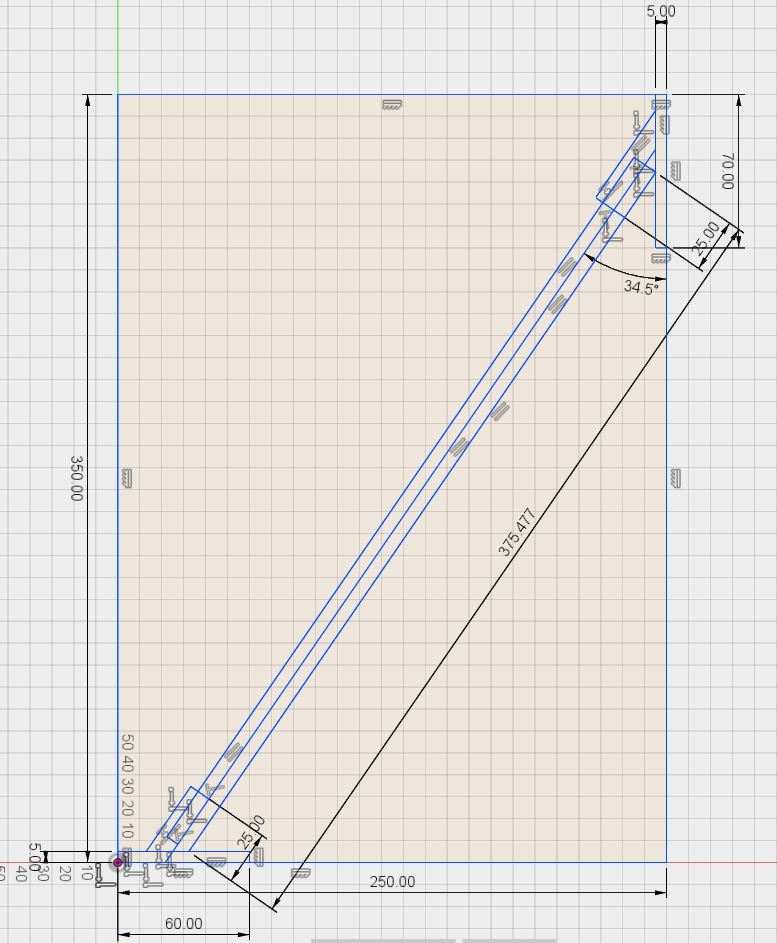 Anet A2 diagonal supports