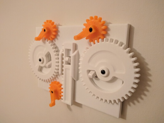 Geared Light Switch Plate | 3d print model