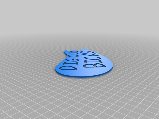 Dig Old Bicks light up sign | 3d print model