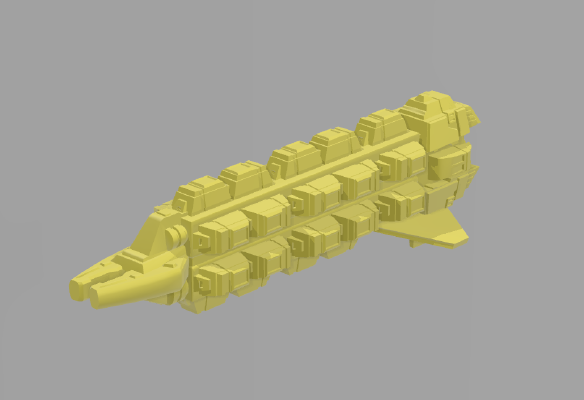 Cardassian Freighter (Groumall) Board Game Piece | 3d print model
