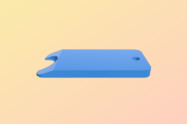 Simple Soda Can Opener Key Chain | 3d print model