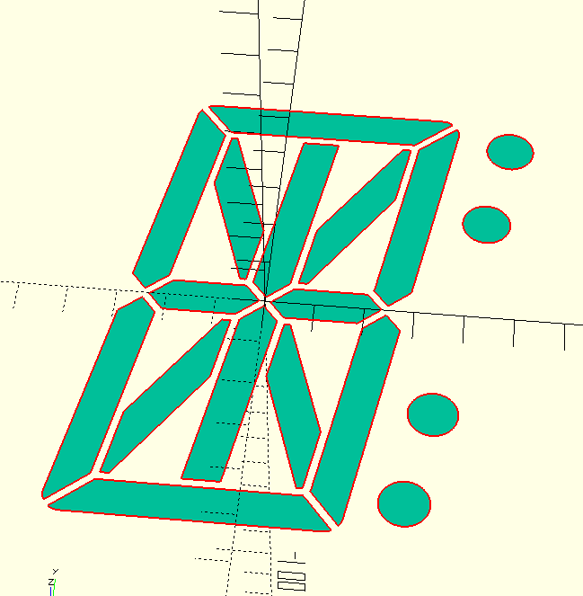 Customizable Large 7 Segment LED Display