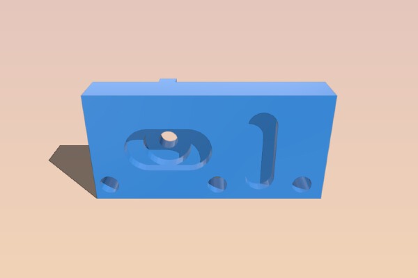 Holder for Mechanical Endstops v1.2 built for Mini Kossel 1515 | 3d print model