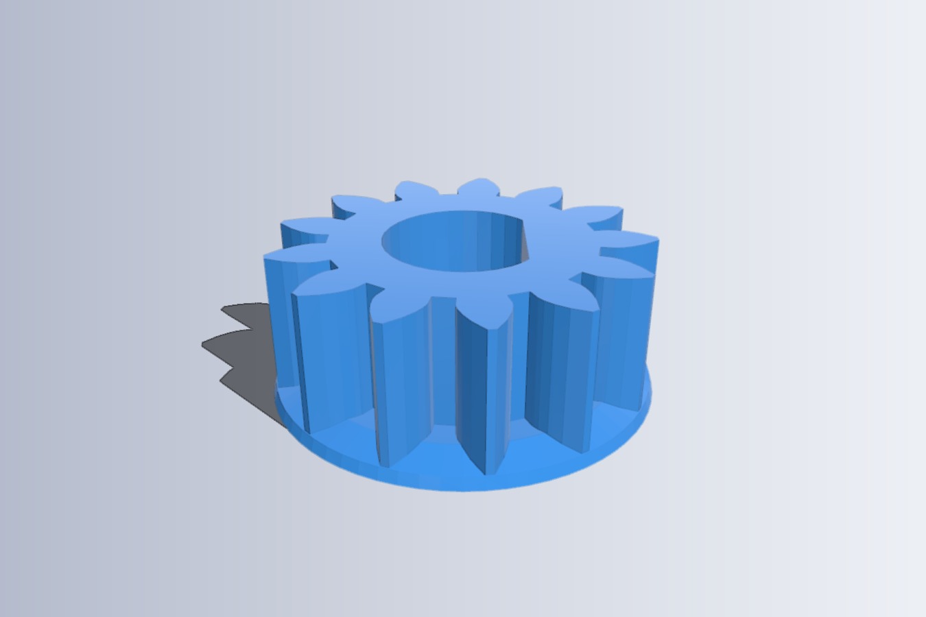 Mendel Mini Extruder small gear corrected