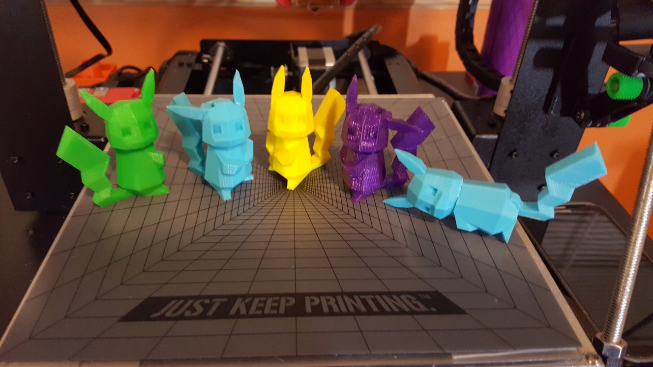 Posable Low-poly Pikachu