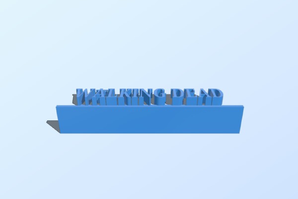 LOGO THE WALKING DEAD | 3d print model