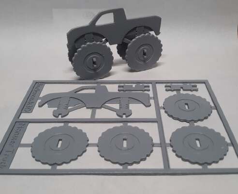 Monster Truck Kit Card | 3d print model